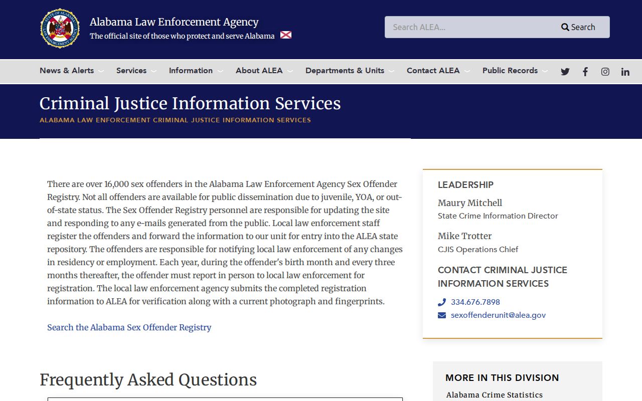Bullock County release mugshots ALEA released registrant photo channel